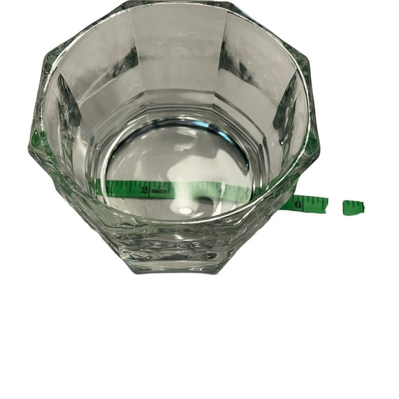 VINTAGE INDIANA GLASS OCTOGON CANDY BOWL DISH with LID - CLEAR GLASS - 5" TALL - Picture 6 of 9